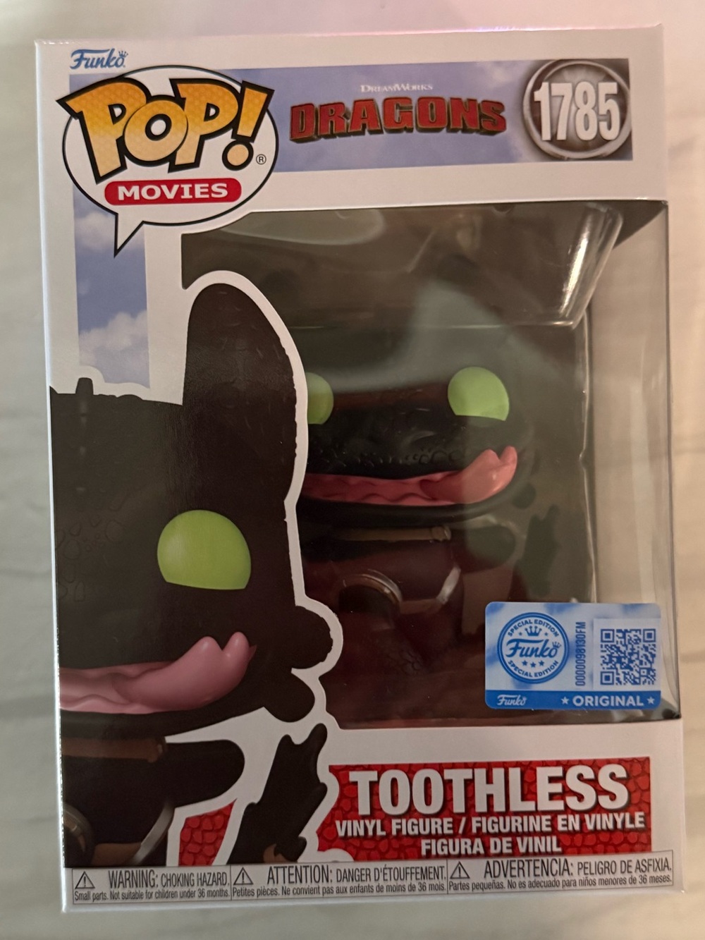 Funko Pop! Toothless Vinyl Figure - Black, Green, Pink